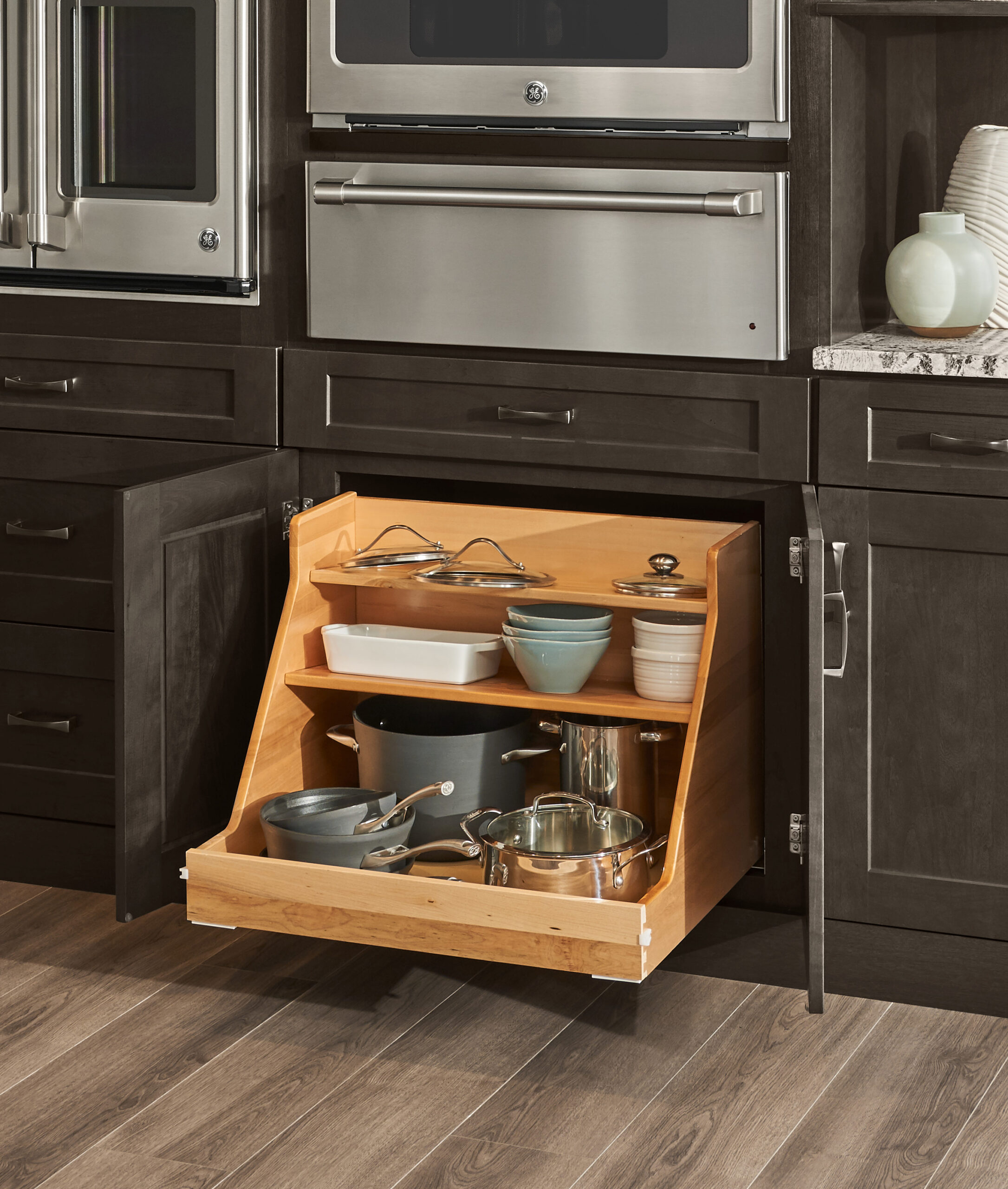 Pots and Pans Kitchen Cabinet Organizer Pull-Out Shelves