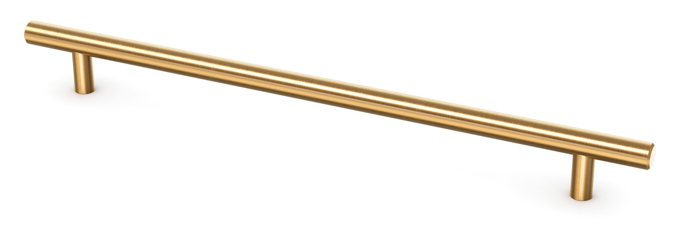 Modern Brushed Gold T-Bar Pull - 12 7/16"