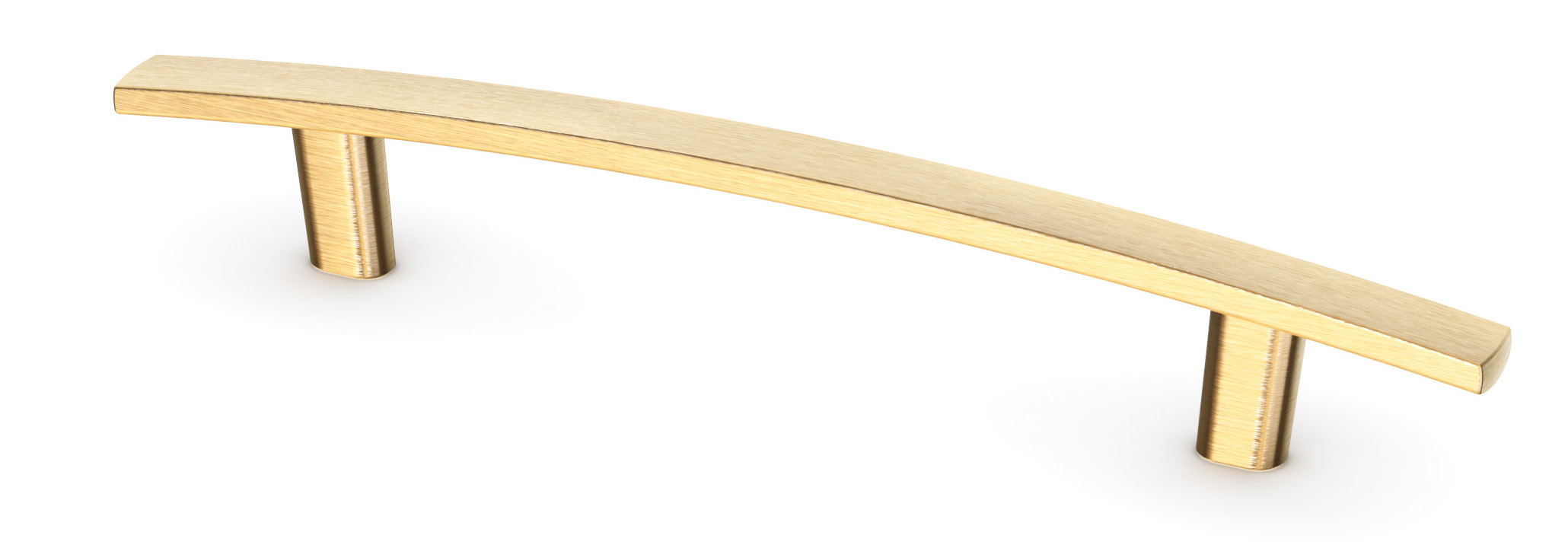 Modern Brushed Gold Bow Pull
